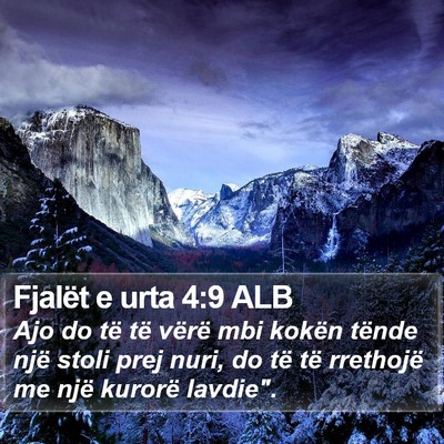 Fjalët e urta 4:9 ALB Bible Verse Image