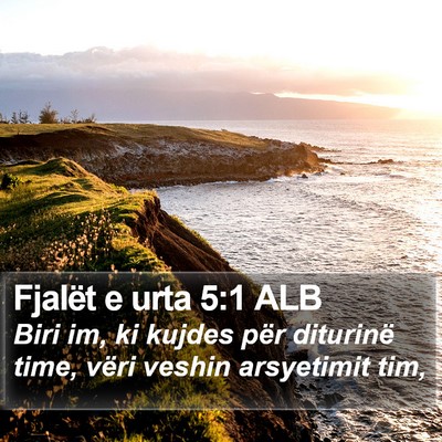 Fjalët e urta 5:1 ALB Bible Verse Image