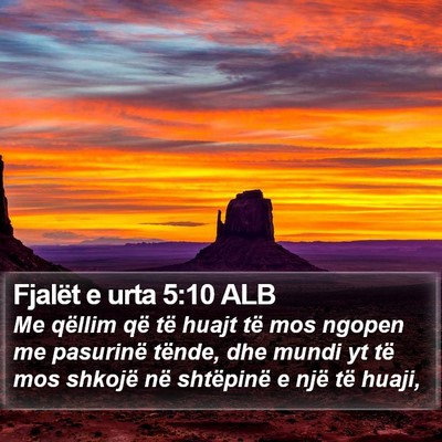 Fjalët e urta 5:10 ALB Bible Verse Image