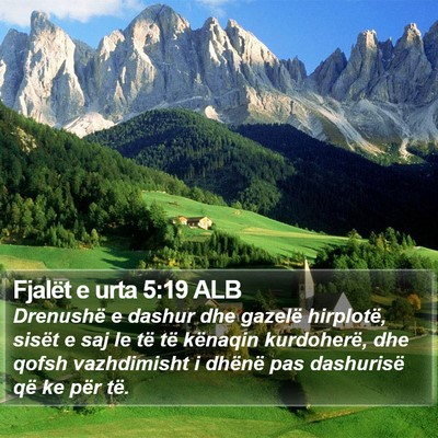 Fjalët e urta 5:19 ALB Bible Verse Image