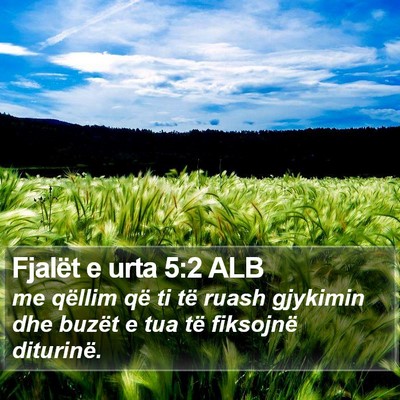Fjalët e urta 5:2 ALB Bible Verse Image