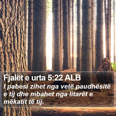 Fjalët e urta 5:22 ALB Bible Verse Image
