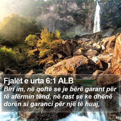 Fjalët e urta 6:1 ALB Bible Verse Image