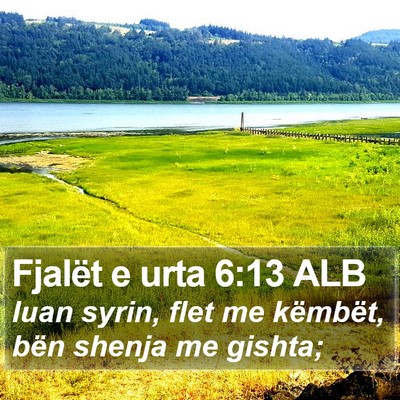 Fjalët e urta 6:13 ALB Bible Verse Image