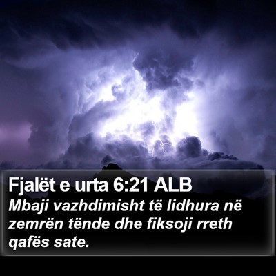 Fjalët e urta 6:21 ALB Bible Verse Image