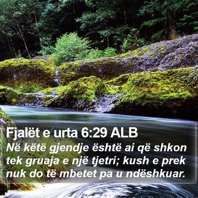 Fjalët e urta 6:29 ALB Bible Verse Image