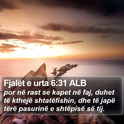 Fjalët e urta 6:31 ALB Bible Verse Image