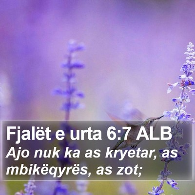 Fjalët e urta 6:7 ALB Bible Verse Image