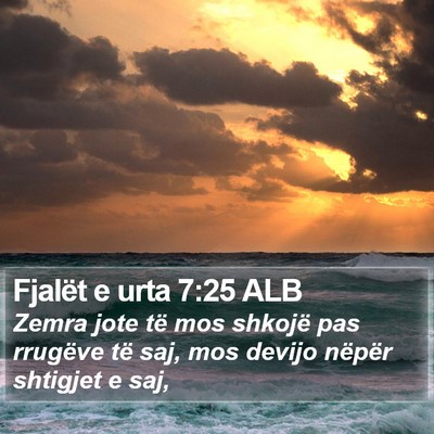 Fjalët e urta 7:25 ALB Bible Verse Image