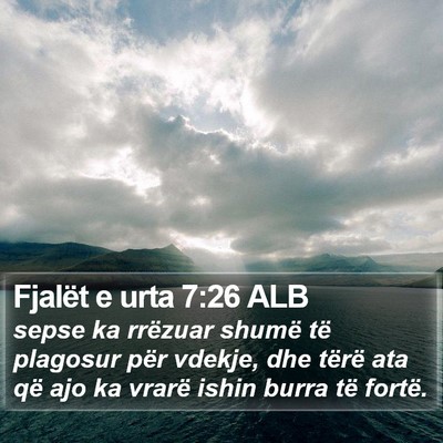 Fjalët e urta 7:26 ALB Bible Verse Image