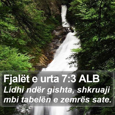Fjalët e urta 7:3 ALB Bible Verse Image