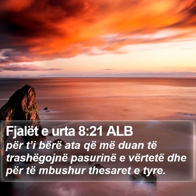 Fjalët e urta 8:21 ALB Bible Verse Image