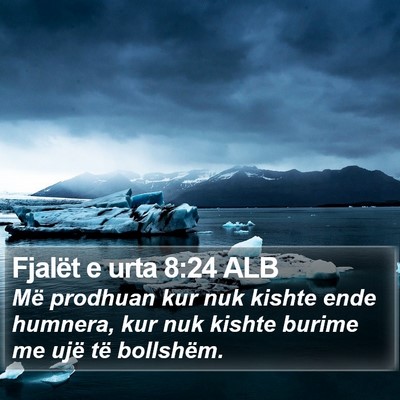Fjalët e urta 8:24 ALB Bible Verse Image