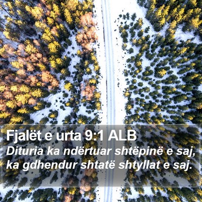 Fjalët e urta 9:1 ALB Bible Verse Image