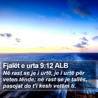 Fjalët e urta 9:12 ALB Bible Verse Image