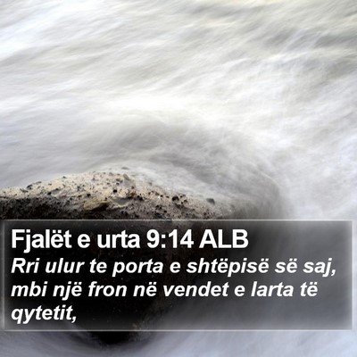 Fjalët e urta 9:14 ALB Bible Verse Image