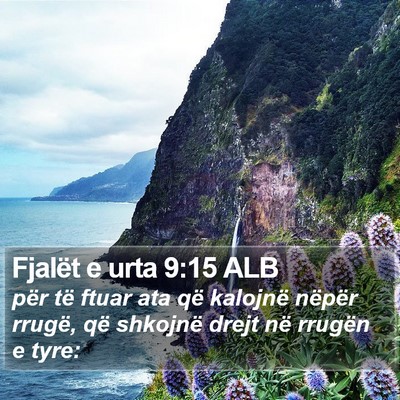 Fjalët e urta 9:15 ALB Bible Verse Image