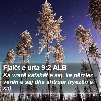 Fjalët e urta 9:2 ALB Bible Verse Image