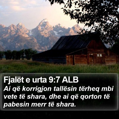 Fjalët e urta 9:7 ALB Bible Verse Image