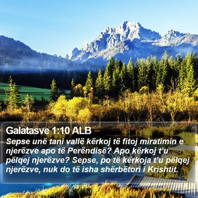 Galatasve 1:10 ALB Bible Verse Image