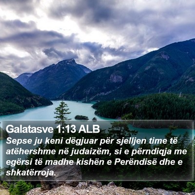 Galatasve 1:13 ALB Bible Verse Image