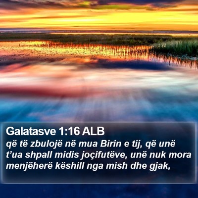 Galatasve 1:16 ALB Bible Verse Image