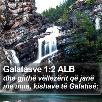 Galatasve 1:2 ALB Bible Verse Image