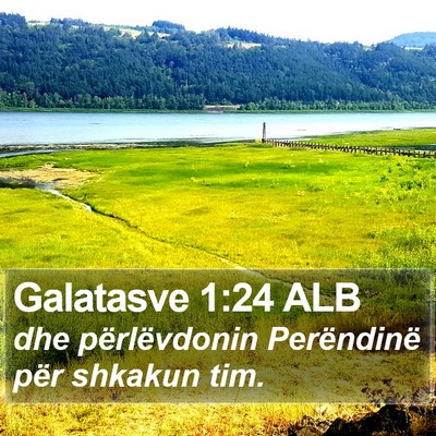 Galatasve 1:24 ALB Bible Verse Image