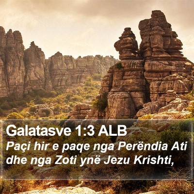 Galatasve 1:3 ALB Bible Verse Image