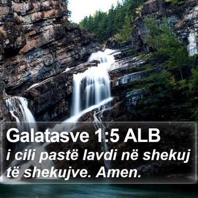Galatasve 1:5 ALB Bible Verse Image