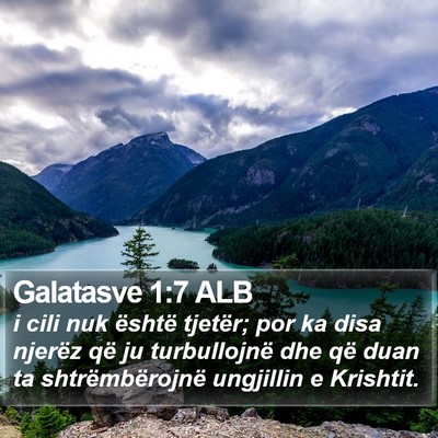 Galatasve 1:7 ALB Bible Verse Image