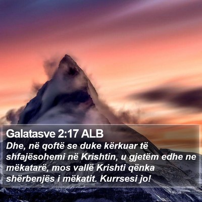 Galatasve 2:17 ALB Bible Verse Image