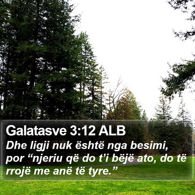 Galatasve 3:12 ALB Bible Verse Image