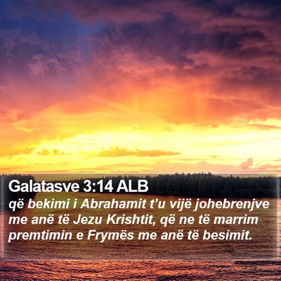 Galatasve 3:14 ALB Bible Verse Image