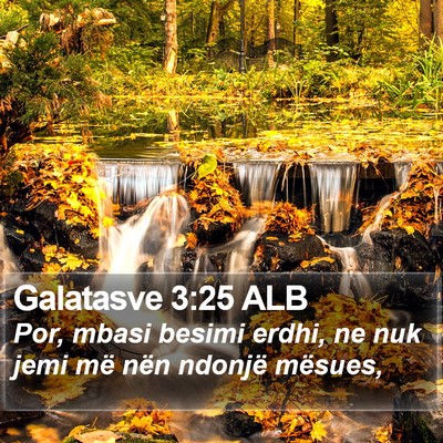 Galatasve 3:25 ALB Bible Verse Image