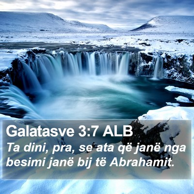 Galatasve 3:7 ALB Bible Verse Image