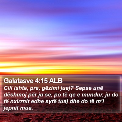 Galatasve 4:15 ALB Bible Verse Image