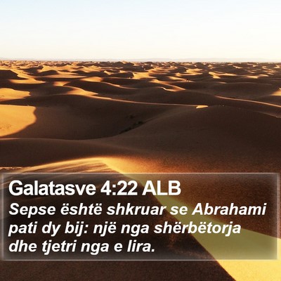 Galatasve 4:22 ALB Bible Verse Image