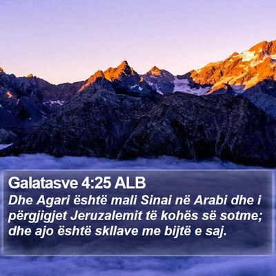 Galatasve 4:25 ALB Bible Verse Image