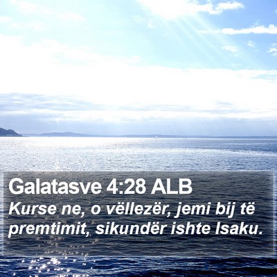 Galatasve 4:28 ALB Bible Verse Image