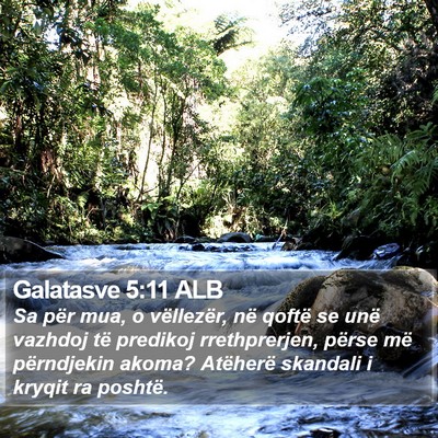Galatasve 5:11 ALB Bible Verse Image