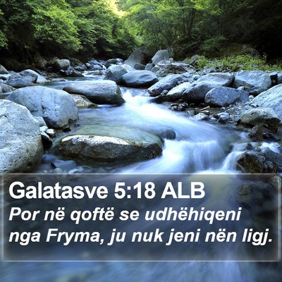 Galatasve 5:18 ALB Bible Verse Image