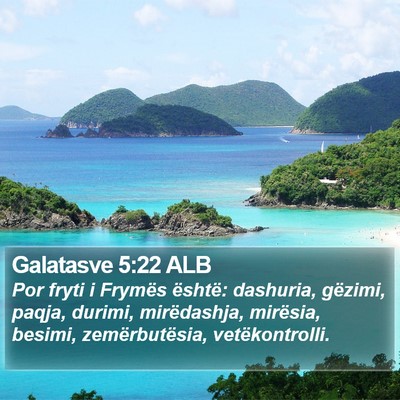Galatasve 5:22 ALB Bible Verse Image
