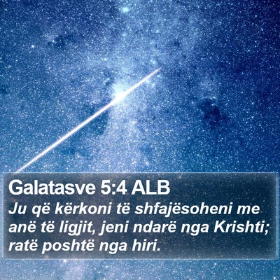 Galatasve 5:4 ALB Bible Verse Image