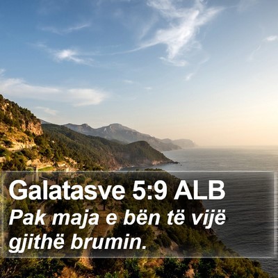 Galatasve 5:9 ALB Bible Verse Image