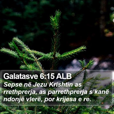 Galatasve 6:15 ALB Bible Verse Image