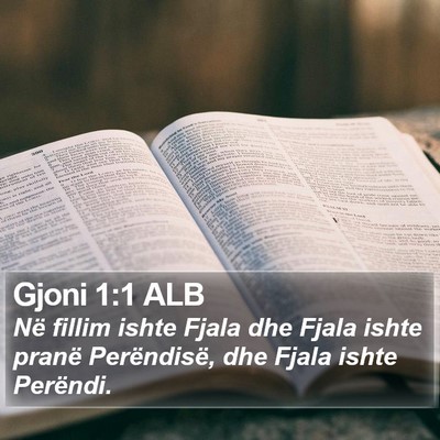 Gjoni 1:1 ALB Bible Verse Image