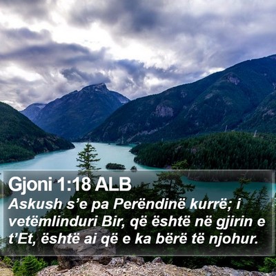 Gjoni 1:18 ALB Bible Verse Image