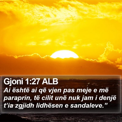 Gjoni 1:27 ALB Bible Verse Image