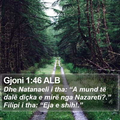 Gjoni 1:46 ALB Bible Verse Image